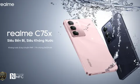 realme Việt Nam ra mắt C75x xứng danh “Bậc thầy kháng nước” với giá chỉ từ 4,69 triệu đồng