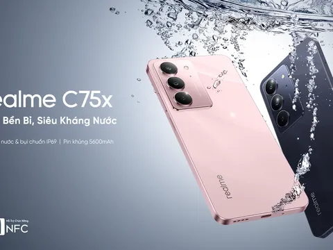 realme Việt Nam ra mắt C75x xứng danh “Bậc thầy kháng nước” với giá chỉ từ 4,69 triệu đồng