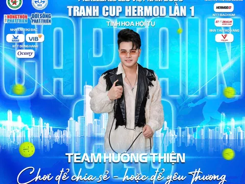 Lộ diện 8 thuyền trưởng tiên phong của giải Pickleball CEO Việt Nam 2025 - Tranh cúp Hermod lần I