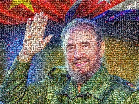 Độc đáo tác phẩm nghệ thuật tri ân Lãnh tụ Fidel Castro tại Việt Nam